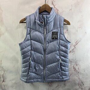 Oiselle Vest Womens Medium Blue Puffer Pertex Synthetic Primaloft So Fly